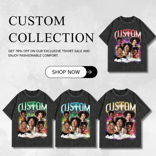 Custom Comfort Colors Bootleg Graphic T-Shirt, Retro 90s Personalized Design Bootleg Rap T Shirt, Custom Photo Tee, Insert Your Design Here