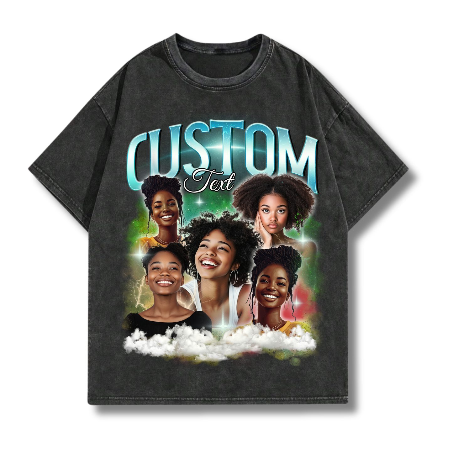 Custom Comfort Colors Bootleg Graphic T-Shirt, Retro 90s Personalized Design Bootleg Rap T Shirt, Custom Photo Tee, Insert Your Design Here