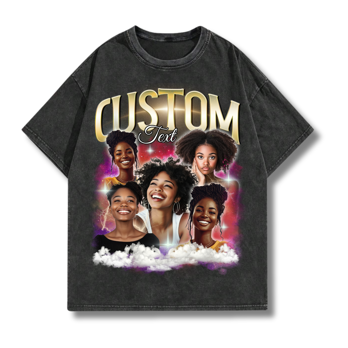Custom Comfort Colors Bootleg Graphic T-Shirt, Retro 90s Personalized Design Bootleg Rap T Shirt, Custom Photo Tee, Insert Your Design Here