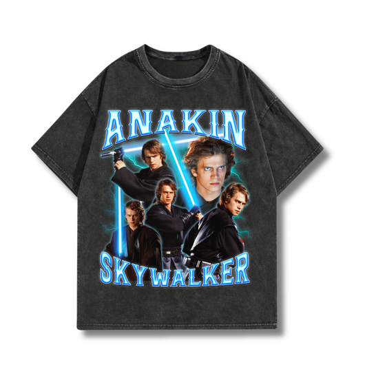 Anakin Skywalker Shirt | Anakin Skywalker Vintage 90' Shirt | Anakin Skywalker Classic Vintage Bootleg Shirt | Anakin Skywalker Tee Blue