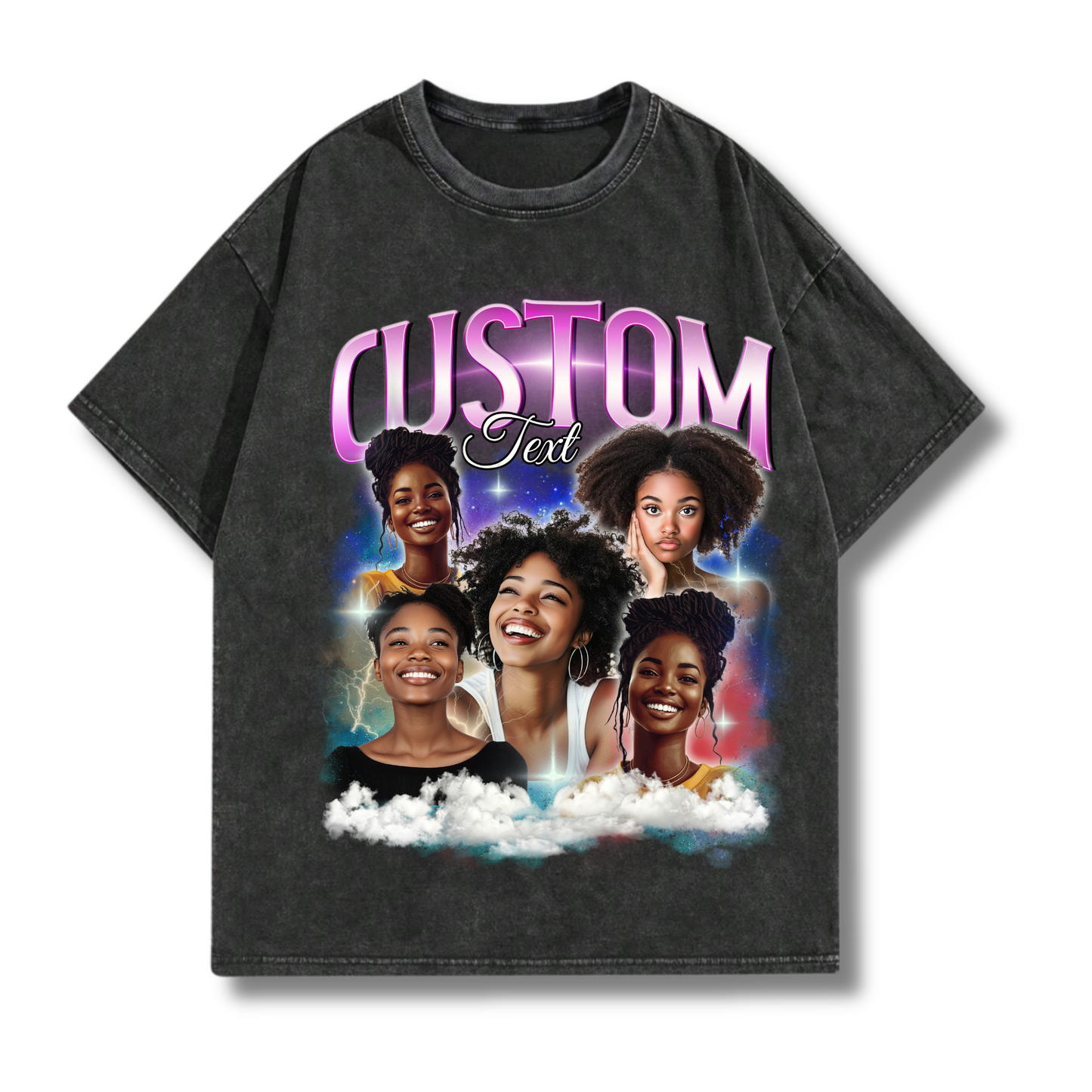 Custom Comfort Colors Bootleg Graphic T-Shirt, Retro 90s Personalized Design Bootleg Rap T Shirt, Custom Photo Tee, Insert Your Design Here
