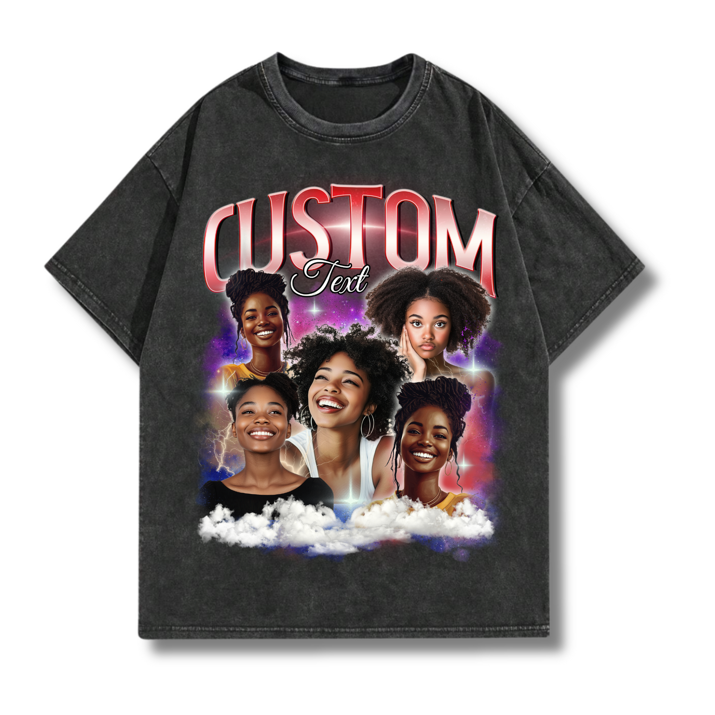 Custom Comfort Colors Bootleg Graphic T-Shirt, Retro 90s Personalized Design Bootleg Rap T Shirt, Custom Photo Tee, Insert Your Design Here