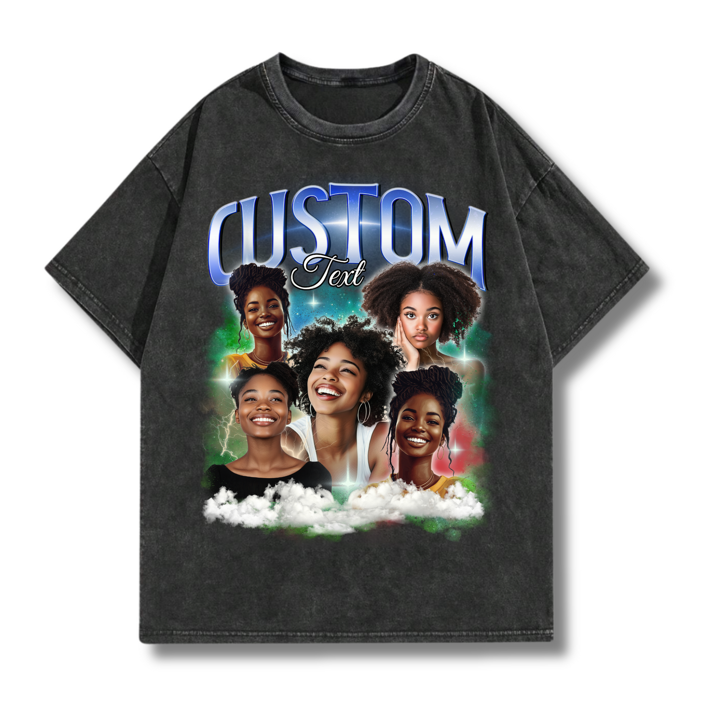Custom Comfort Colors Bootleg Graphic T-Shirt, Retro 90s Personalized Design Bootleg Rap T Shirt, Custom Photo Tee, Insert Your Design Here
